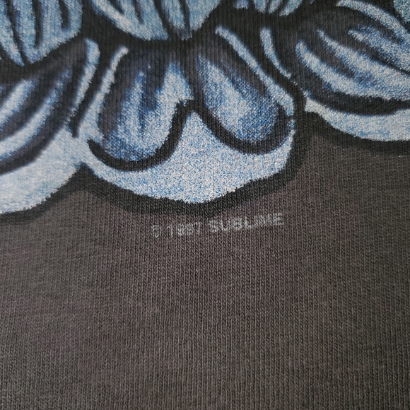 Vintage 1997 Sublime Flaming Lotus T-Shirt Size XL - Picture 3 of 8